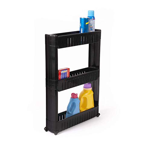 IdeaWorks 3 Tier Slide Out Storage Tower Laundry / Kitchen Slim - Image 4