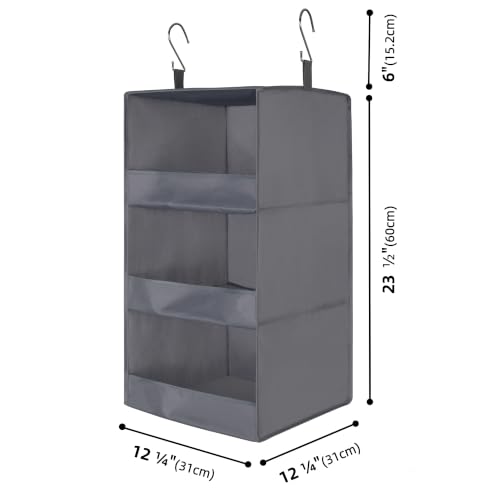 GRANNY SAYS 3-Shelf Hanging Closet Organizer, Foldable Storage - Image 4