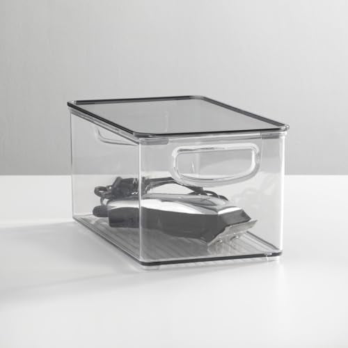 mDesign Deep Plastic Bathroom Storage Bin Box | Home Organization - Image 3