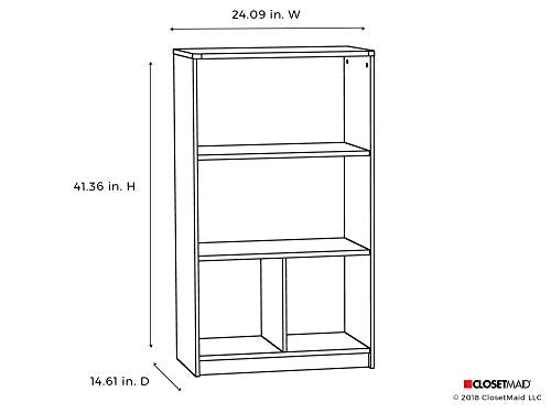 ClosetMaid 1497 KidSpace 3-Tier Vertical Storage Shelf, White - Image 4