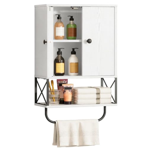 MAHANCRIS Bathroom Wall Cabinet with 2 Door | Home Organization - Image 2