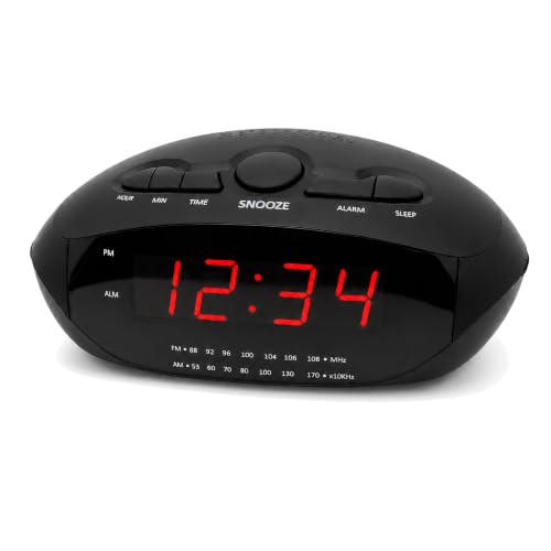Digital Alarm Clock with Dual USB Ports | AM/FM Clock Radio - Image 2