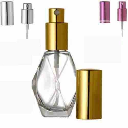 Diamond Spray Bottle. Fine Mist Perfume Cologne Atomizer for Essential Oil Aromatherapy Perfume Cologne Refillable (2 oz. 48 Bottles, Gold)