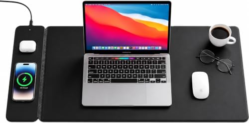 Wireless Charging Desk Mat & Mouse Pad with Detachable MagSafe/Qi - Image 2