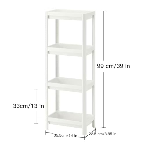 HIEEY 4 Tier Bathroom Shelf,Bathroom Rack, Shelves O | All Products - Image 4