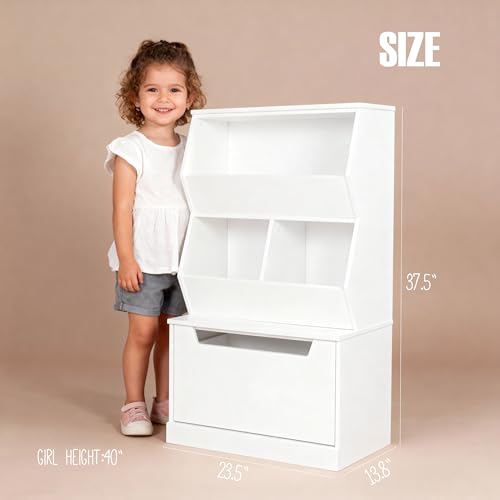 UTEX Slanted Kids Toy Storage Organizer, Children Storage - Image 4