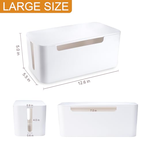 Eichzer Cable Management Box with Lid, Three Entry/E | Cable Managemen - Image 3