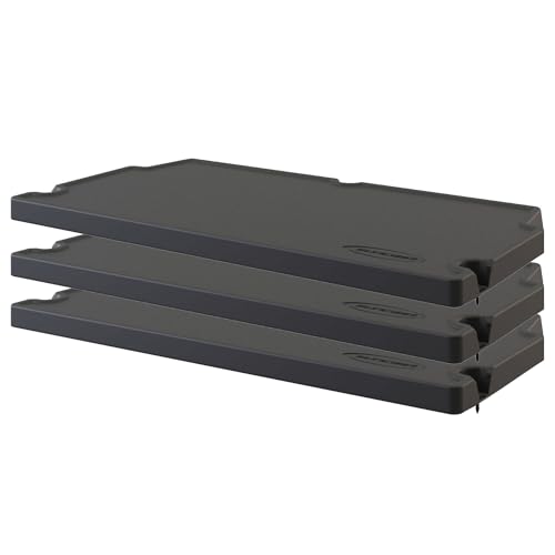 Suncast 3 Pack Vertical Shed Shelf Kit, Space Saving - Image 2