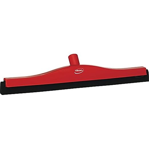 Vikan 77534 Squeegee,Fixed Head,Floor,20",PP/RB,Red