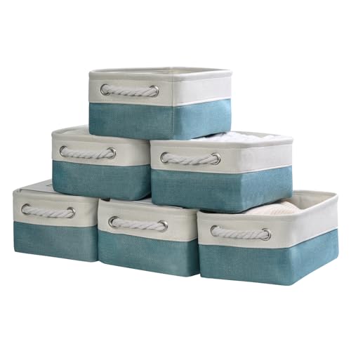 TheWarmHome Storage Bins for Shelves - Small 6 Pack 11.8x7.8x5.2 - Image 2