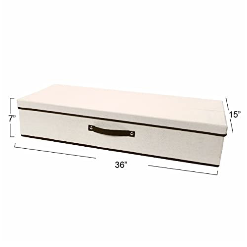 Household Essentials Gift Wrap Organizer with Lid, Natural - Image 4