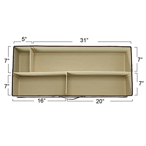 Household Essentials Gift Wrap Organizer with Lid, Natural - Image 5