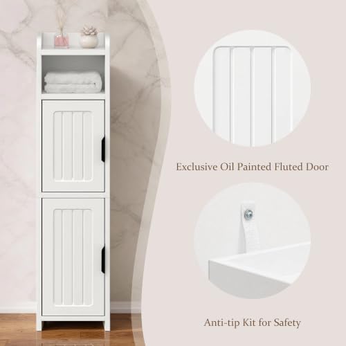 Small Bathroom Storage Cabinet,Corner Cabinet Narrow - Image 6