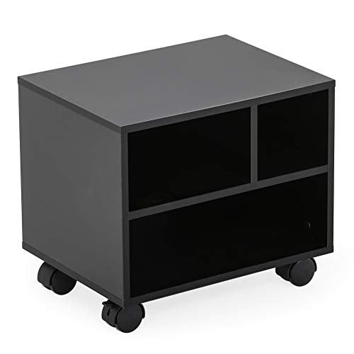 FITUEYES Mobile Printer Stand with Storage, Wood | Home Organization - Image 2