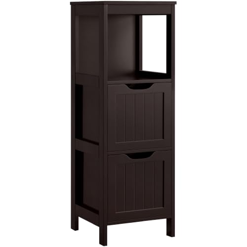 Yaheetech Small Bathroom Storage Cabinet with 2 Drawers & - Image 2
