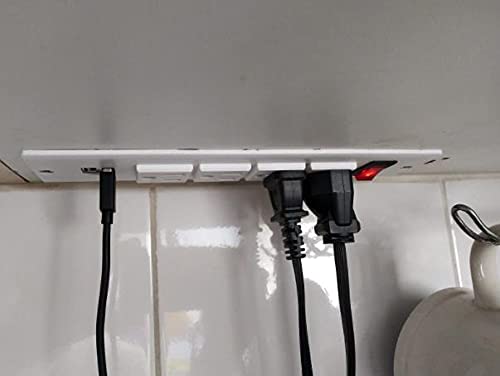 Recessed Power Strip Socket with USB Ports Mountable Desk Power - Image 7