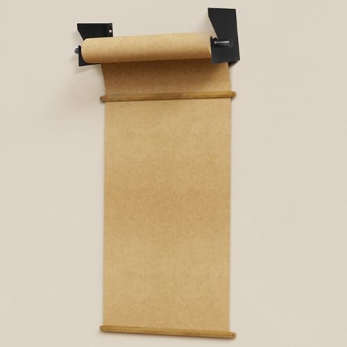Adjustable Paper Roll Holder Wall Mounted 28 to 60 Inch, Black - Image 6