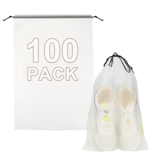100pcs, clear drawstring bags - Image 2