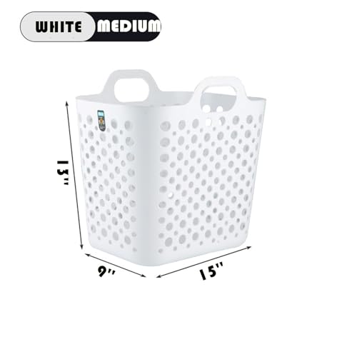 Portable Laundry Hamper with Handles - Foldable Rectangle - Image 3