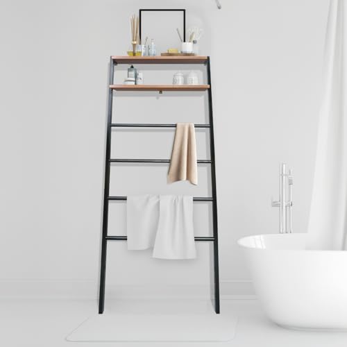 Space Saving 100% Solid Wood 6-Tier Blanket Ladder | Garage Storage - Image 8