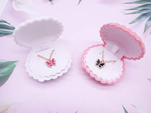 Pack of 6 Velvet Earring Gift Box Shell Jewelry Storage - Image 6