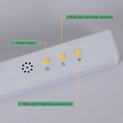 Under Cabinet Lighting Bar,Led Shelf Lights,6400K+RGB - Image 7