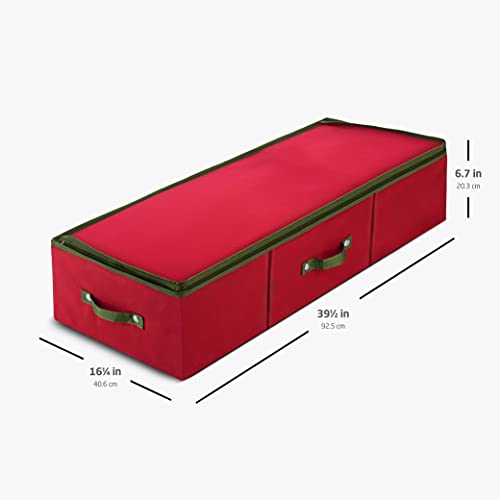 ZOBER Underbed Christmas Ornament Storage Box - Stores 120 - Image 3