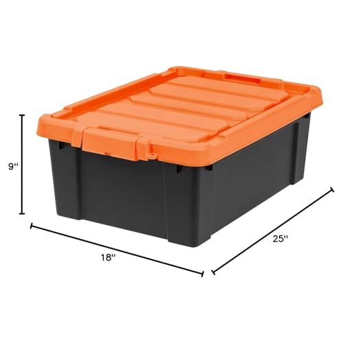 IRIS USA Lockable Storage Bins with Lids, 12 Gallon Heavy Duty - Image 3