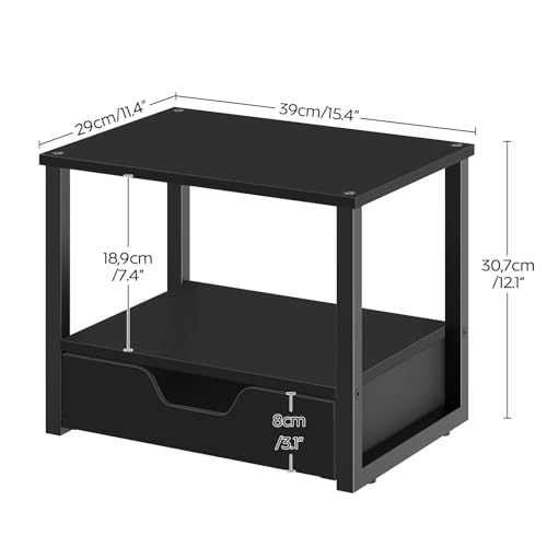 Desktop Printer Stand, 2-Tier Printer Table with Non-Woven Drawer - Image 7