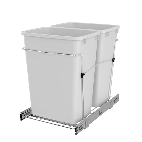 Rev-A-Shelf Double Pullout Garbage Trash Cans for Kitchen - Image 2