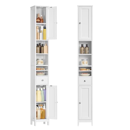 VASAGLE Tall Bathroom Cabinet, Slim Freestanding - Image 2