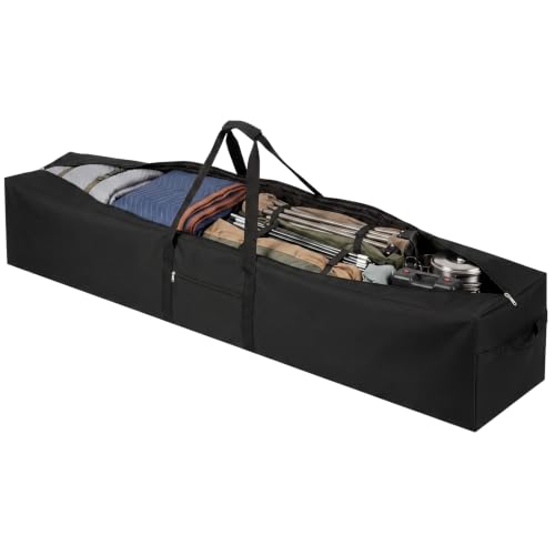 1 Pcs 60 x 17 x 20 Inch, 332 L Large Storage Duffle Bag Black - Image 2