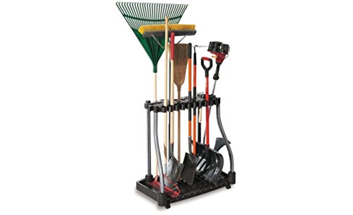 Rubbermaid Garage Tool Tower Rack Easy to Assemble Wheeled - Image 2