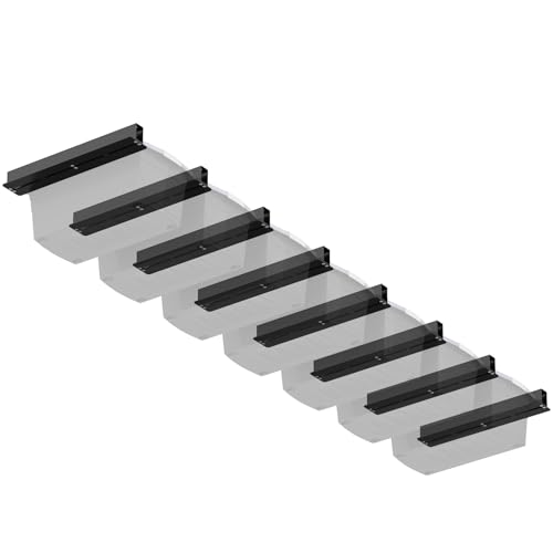 Linone Ceiling Storage Rack, 16 Inch, 8 Sets for 7 Bins - Image 2