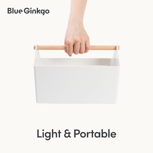 BLUE GINKGO Storage Basket, Medium 4.5L, White, Made in Korea - Image 6