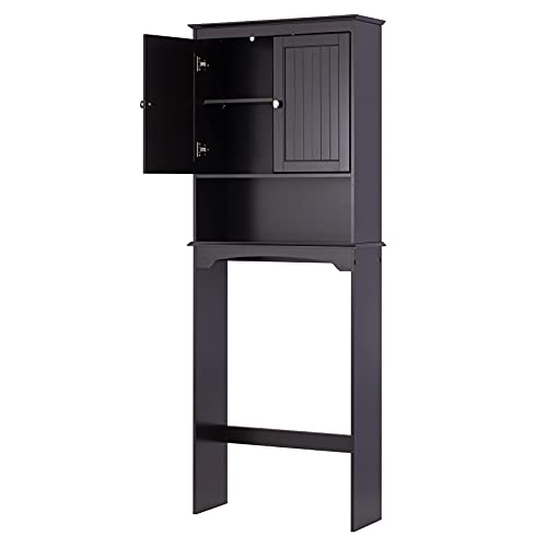 Spirich Over Toilet Storage Cabinet with Doors, Espresso Bathroom - Image 7