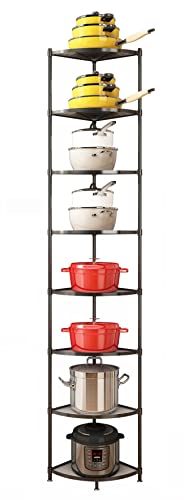 8-Tier Kitchen Pot Rack, Cookware Stand Storage Organizer - Image 2