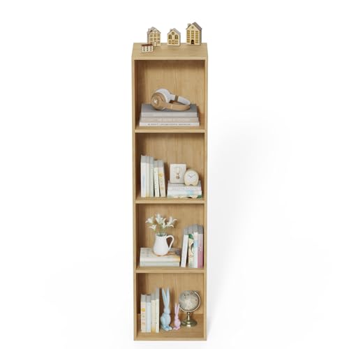4 Tier Bookshelf, Freestanding Corner Storage Shelve Book Case - Image 6