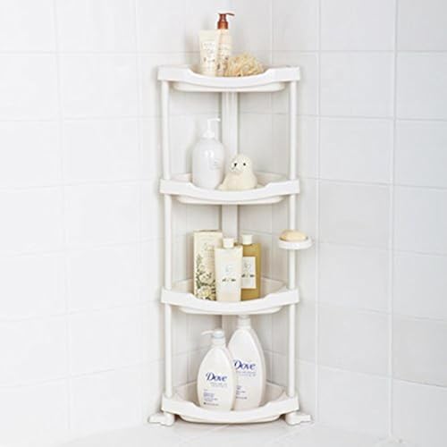 Corner Shower Caddy - 4 Shelf Shower Organizer Caddie with Movab. - Image 2