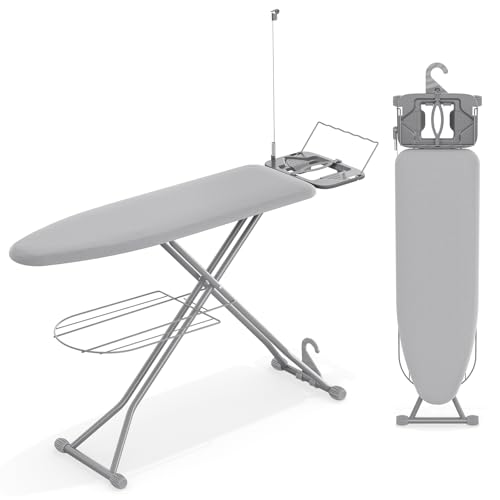 Multi Functional Ironing Board with Clothes Shelf and Cord Holder - Image 2