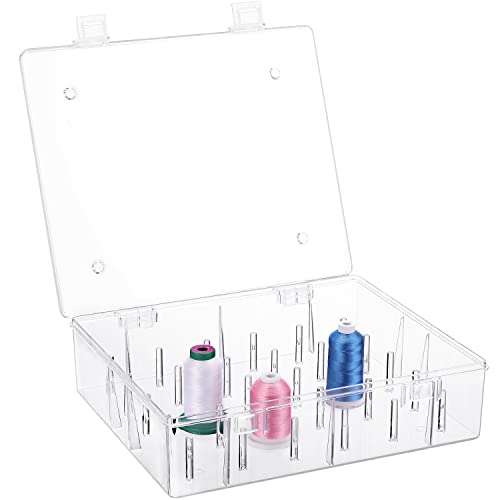 New brothread 30 Spools Tall and Clear Storage Box Organizer - Image 2