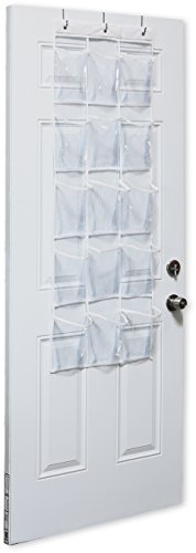 Simple Houseware 15 Pockets Clear Over the Door Pantry Organizer - Image 4