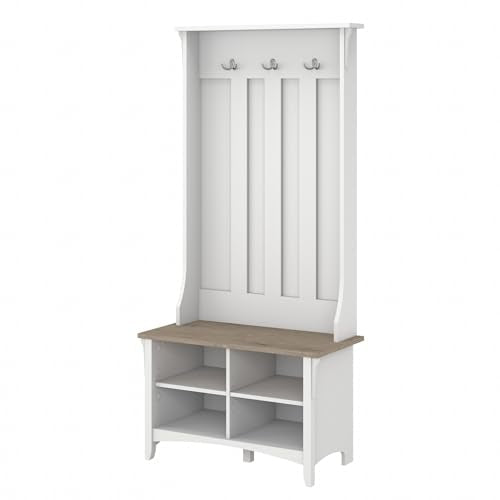 Bush Home Salinas Hall Tree with Shoe Storage Bench - Image 2