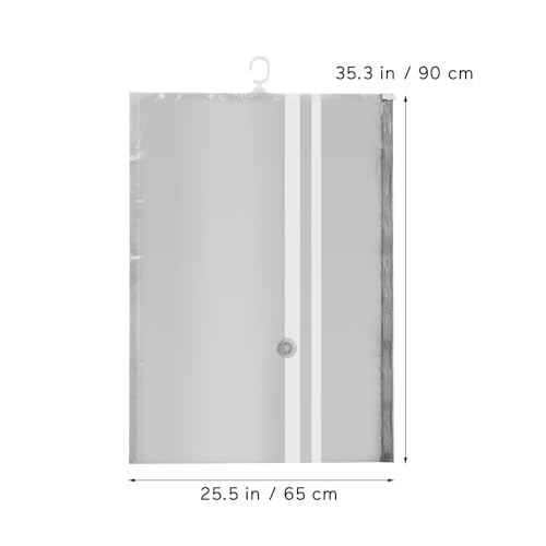 Hanging Vacuum Storage Bags 4 Pcs Gray 65x90cm for Clothes - Image 8