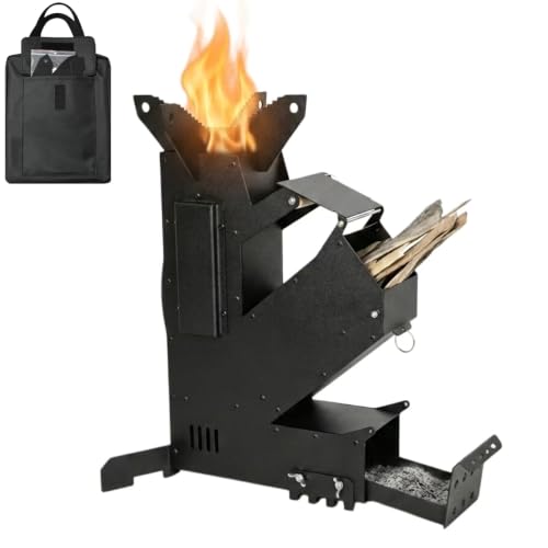 Smokeless Rocket Stove with Secondary Combustion, Portable - Image 2
