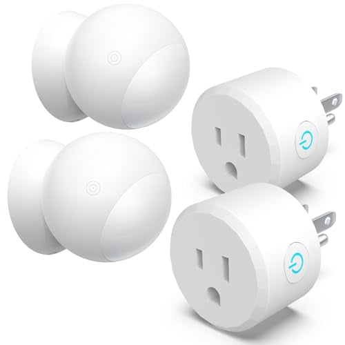 2 Pack Wireless Motion Sensor Outlet, Plug-in PIR Infrared Motion - Image 1