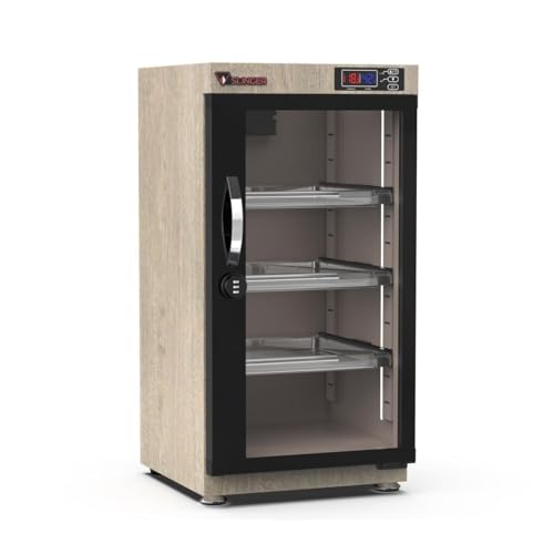 55L Electronic Dry Cabinet with Combination Lock, Oak - Image 4