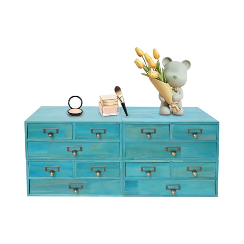 Apothecary Cabinet, Stackable Desktop Organizer Set with 12 - Image 2