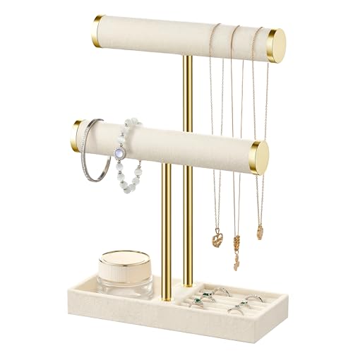 bussdis 2 Tier Bracelet Holder Display, Necklace Holder Organizer - Image 2