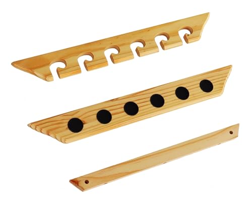 Solid Pine Fishing Rod Rack for Wall and Ceiling Storage - Image 3